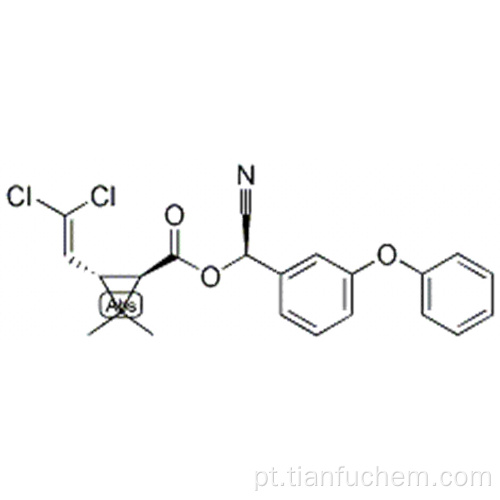 Ido ciclopropanocarboxico, ter 3- (2,2-dicloroetenil) -2,2-dimetil- (57187399, S) -ciano (3-fenoxifenil) - metico, (57187400,1R, 3R) - CAS 65731-84-2